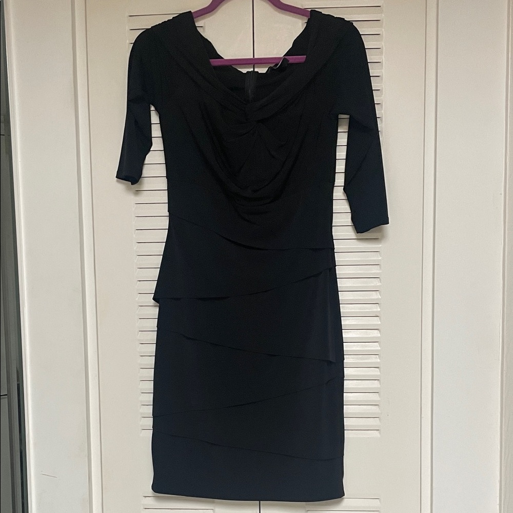 Elegant Black Long Sleeve Dress